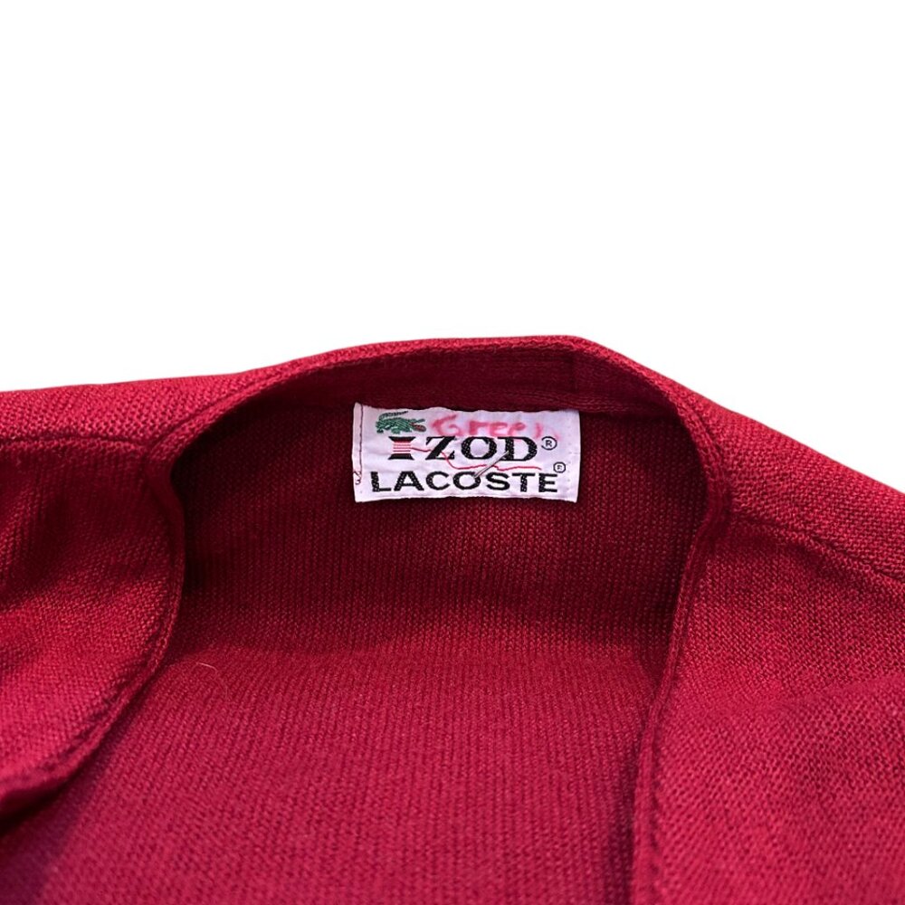 Izod Lacoste Red Cardigan